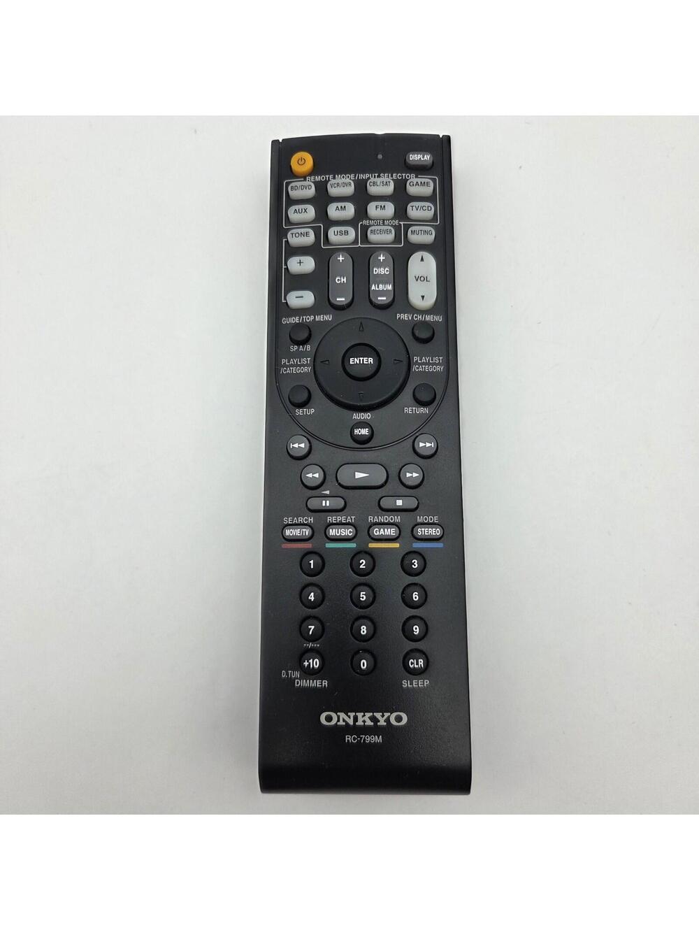 Genuine Onkyo RC-799M Remote Control OEM for HT-R391 HT-R548 HT-S3500 - Tested